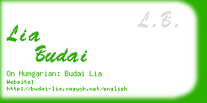 lia budai business card